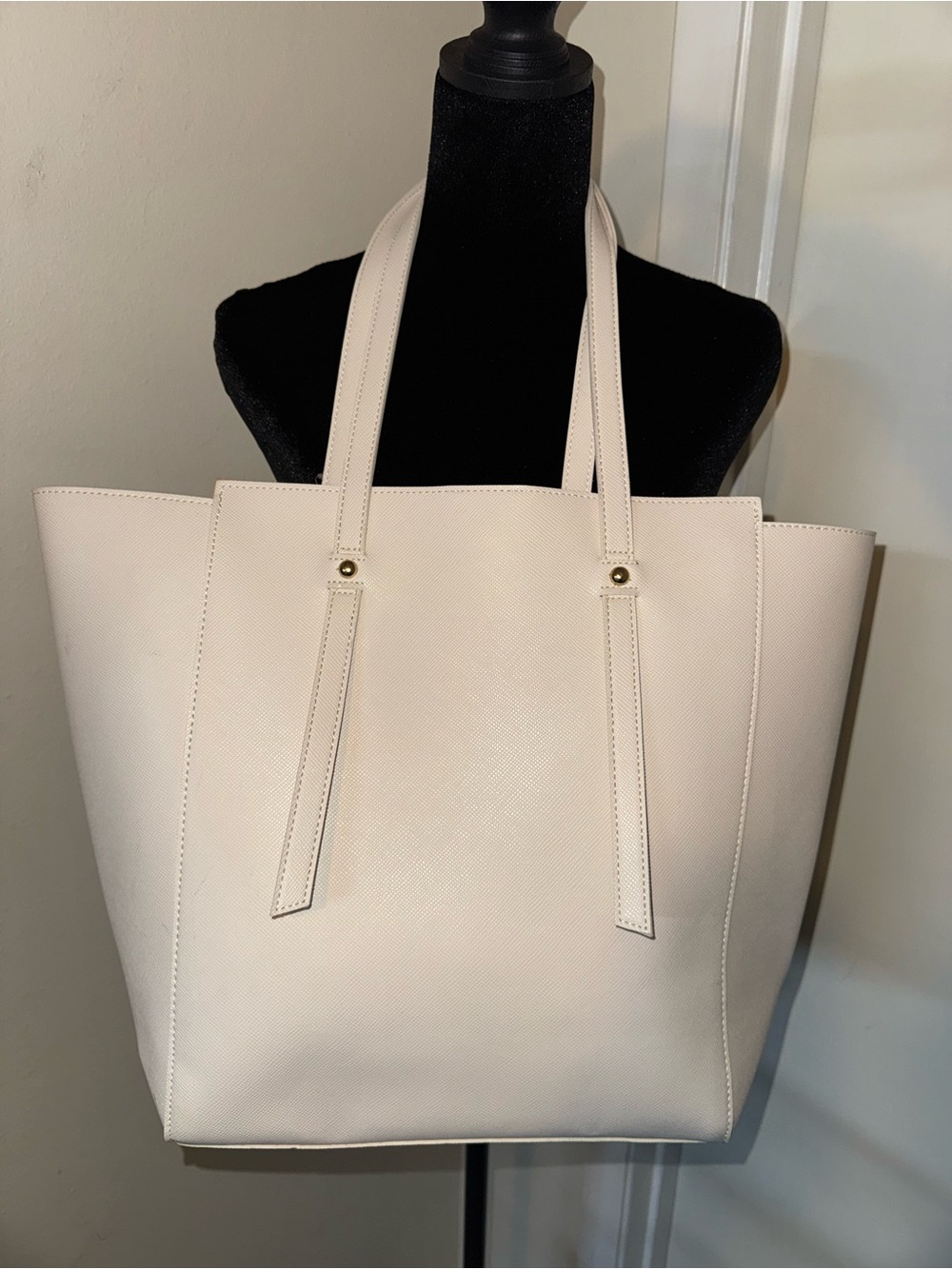 Ulta Beauty Cream Tote Bag - Structured Shoulder Tote